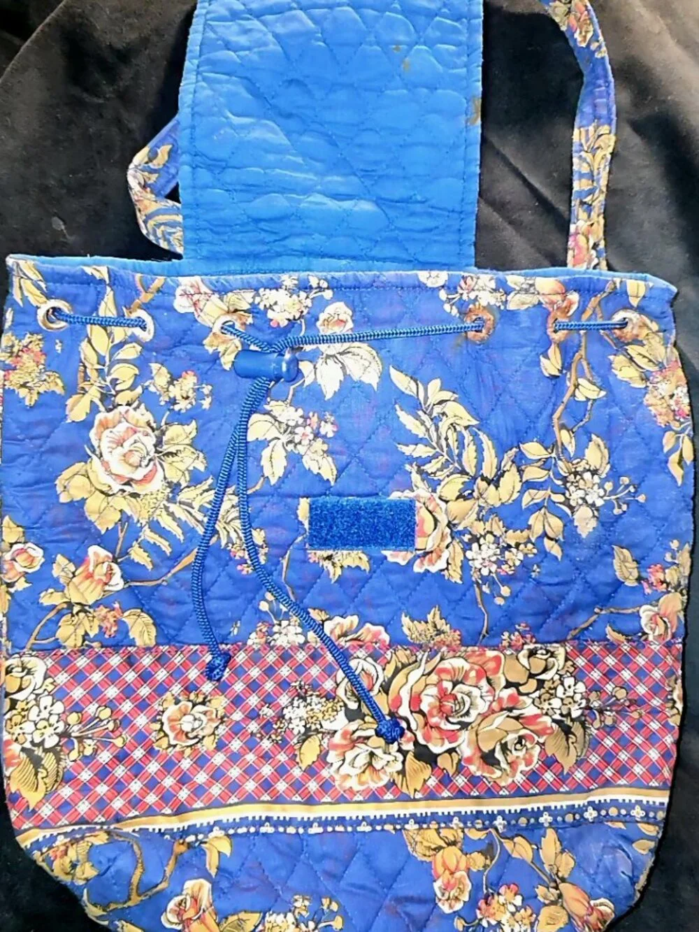 Americana by Sharif Quilted Cotton Drawstring Backpack